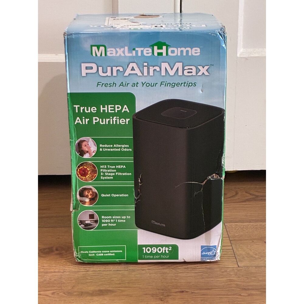 MaxLiteHome PurAirMax True HEPA Air Purifier 1090 sq ft